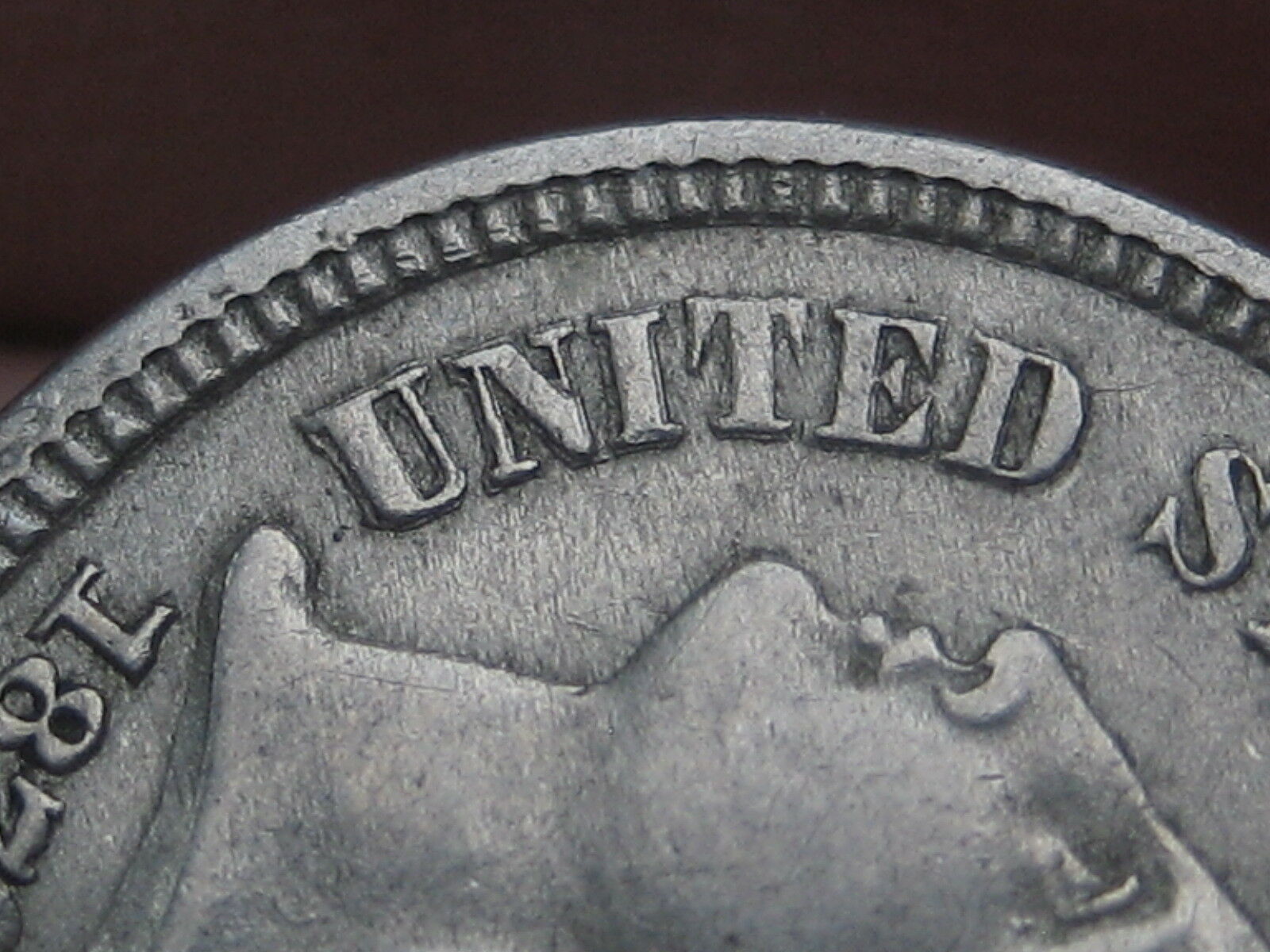 1870 Three 3 Cent Nickel- VF Details- DDO, Double Die Obverse Mint Error