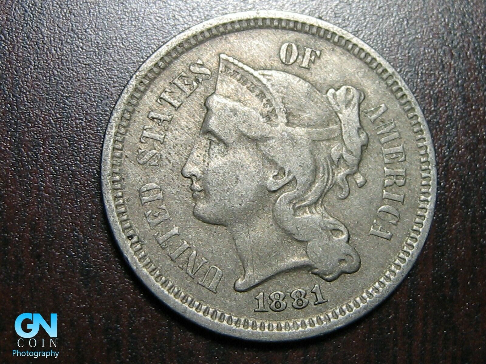 1881 3 Cent Nickel Piece    BETTER GRADE!  NICE TYPE COIN!  #B6750