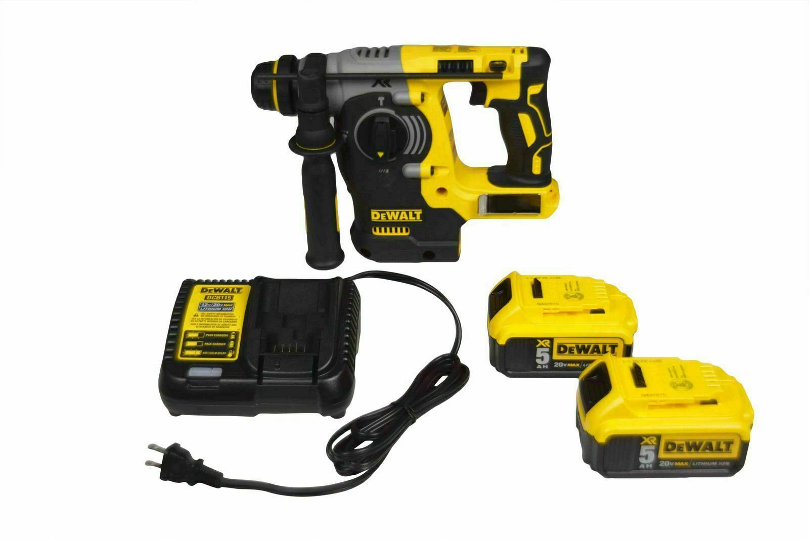D-W DCH273P2 Durable Brushless SDS Rotary Hammer Drill 20V With 5Ah Batteries